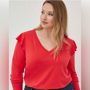 Torrid Ruffle Trim Sweatshirt - Lightweight French Terry